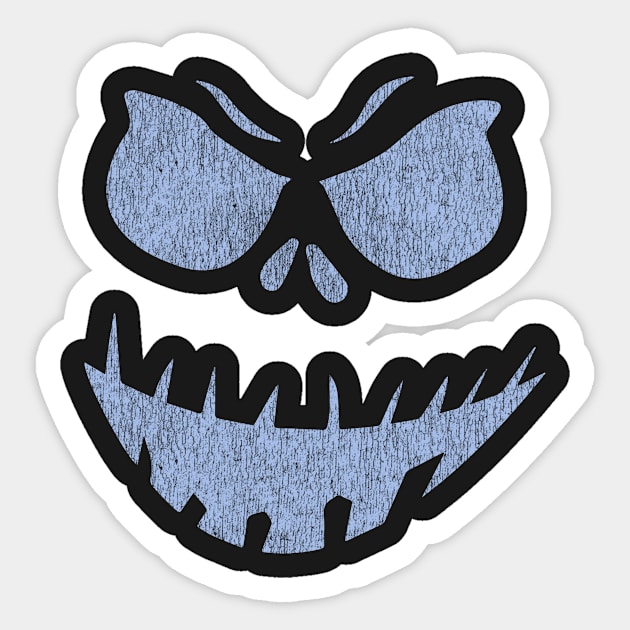 Scary Face Halloween Costume Sticker by helloshirts